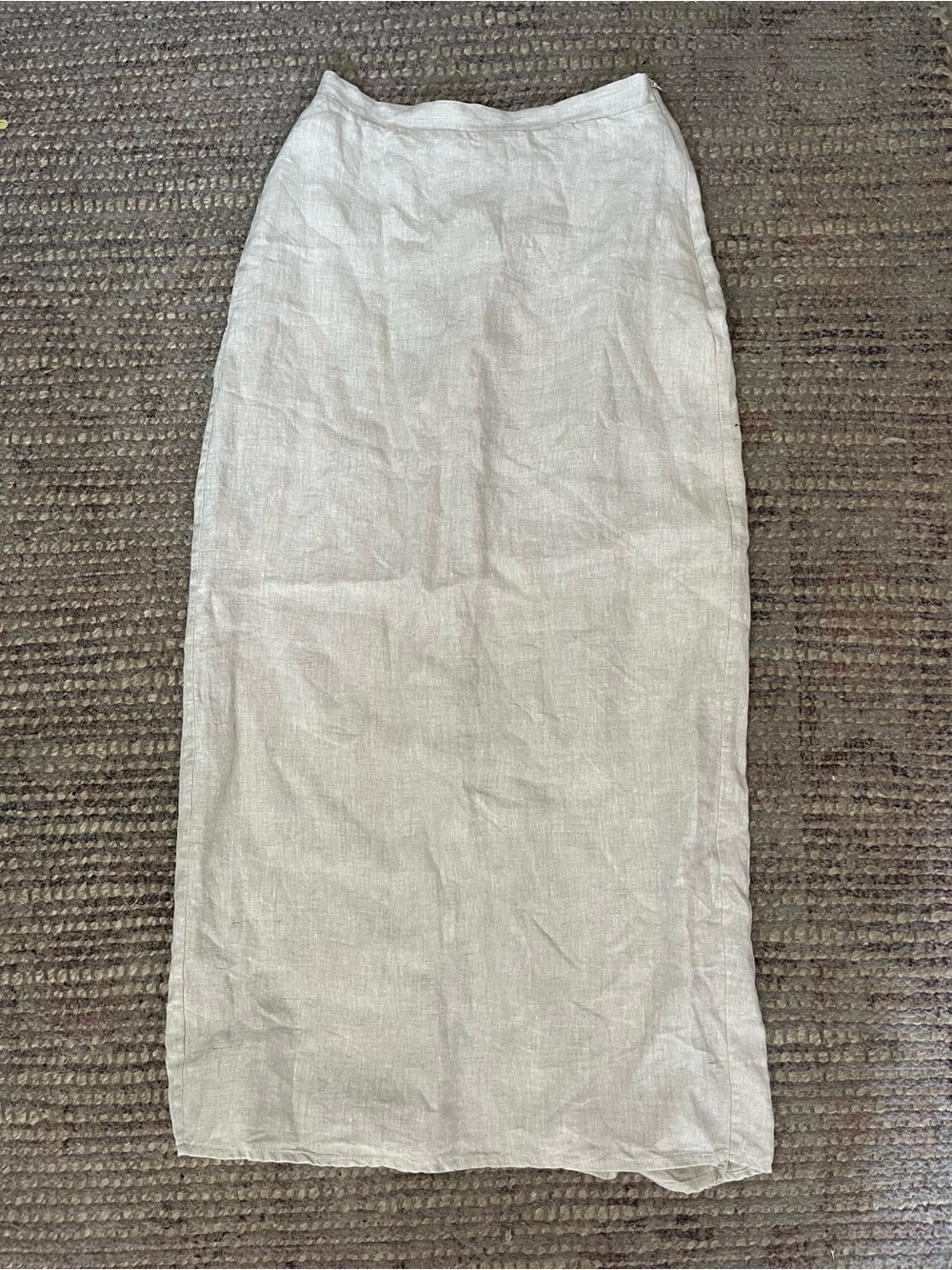 DISSH Roberts Natural Linen Midi Skirt